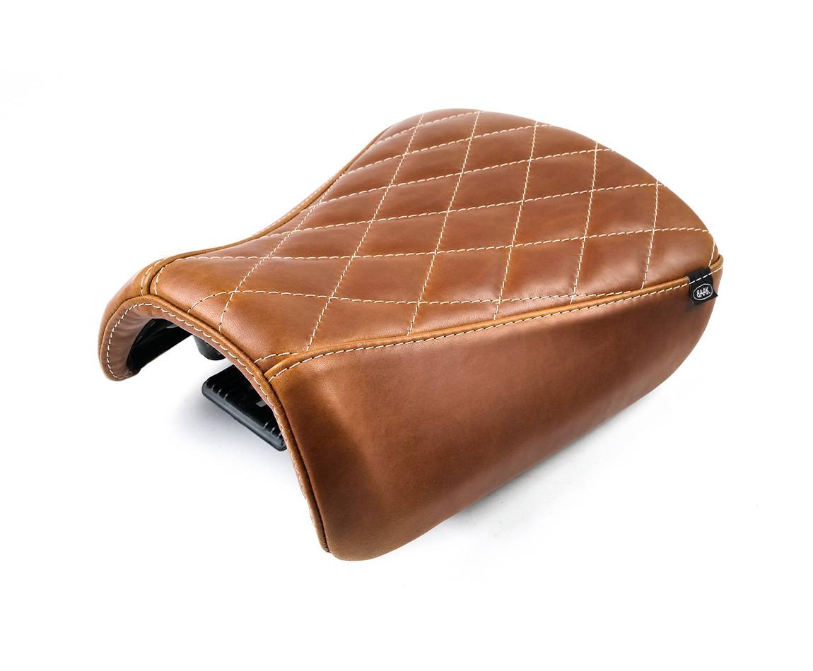 Selle en cuir BAAK pour BMW R12 nineT, cuir brun vieilli — vue 1 