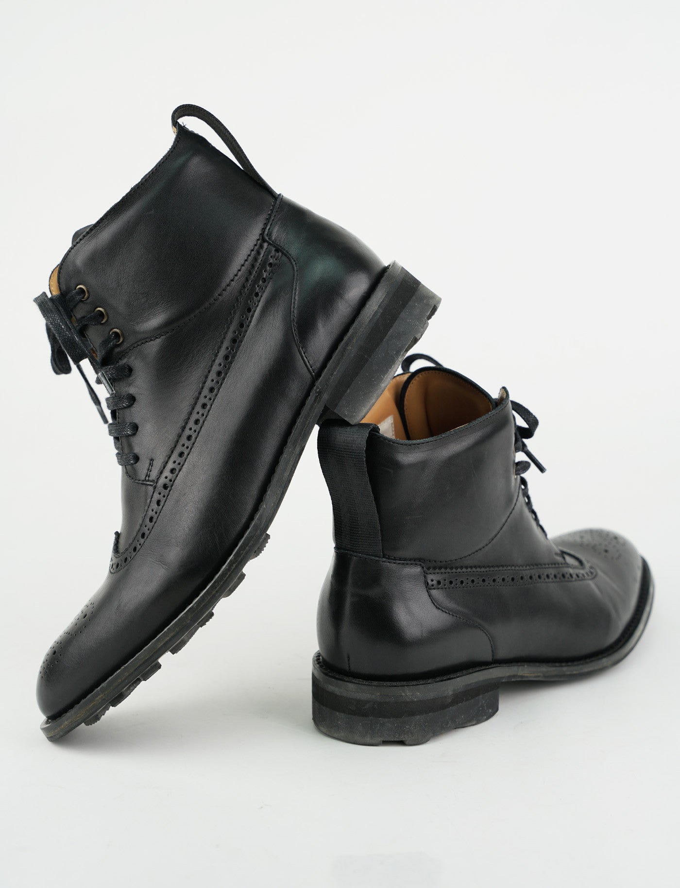 Boots OSCAR Lord Biker noir, vue trois quarts 