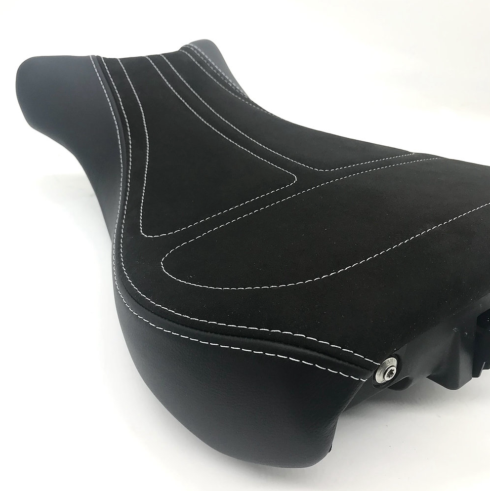 Housse de selle cuir & alcantara 