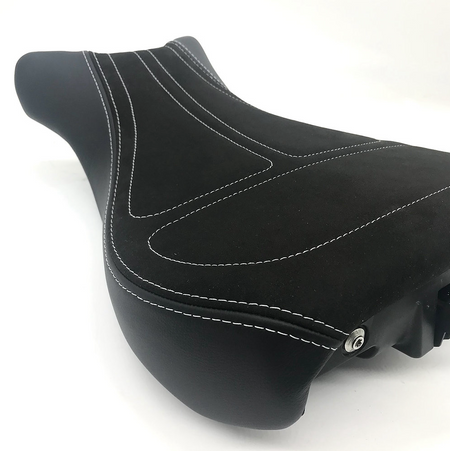 Housse de selle cuir & alcantara