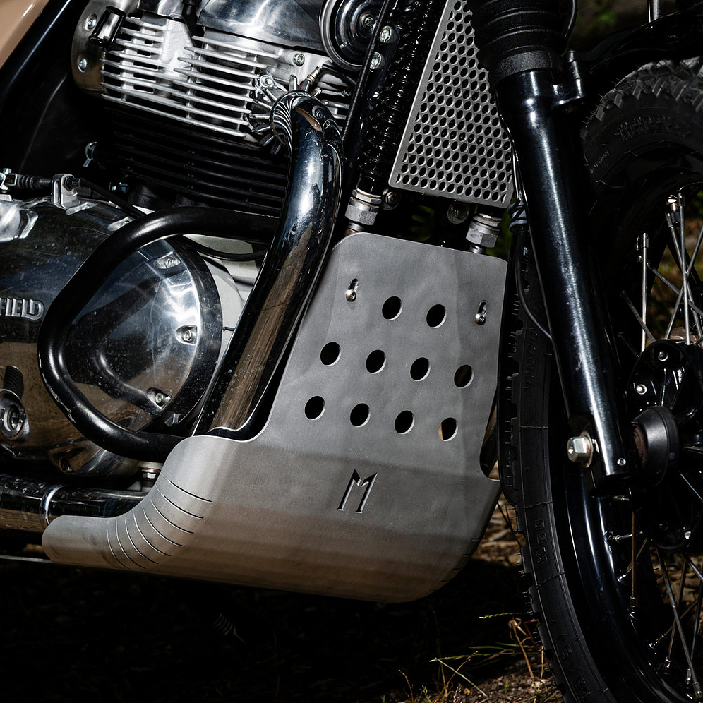 Sabot moteur Xtrem Motographe en aluminium pour Royal Enfield 650 — vue 1 