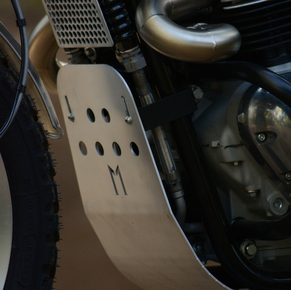 Sabot moteur Motographe en aluminium pour Royal Enfield 650 — vue 1 