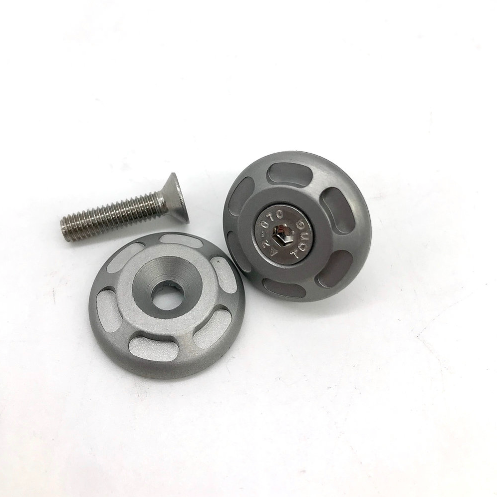 Embouts de guidon universels Motographe en aluminium usiné — vue 1 